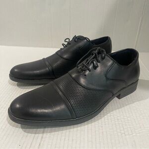 Men’s Royal Black Oxford Business Casual Shoes Size 10 US!